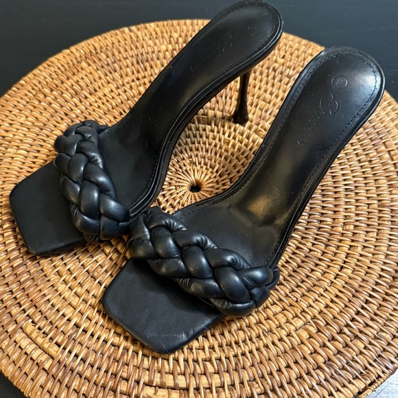 Ermonn Black Women's Heels sandals - Picture 1 of 6
